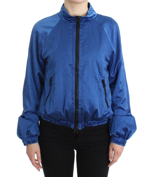 GF Ferre Blue Bomber Jacket Coat Blazer Short Nylon